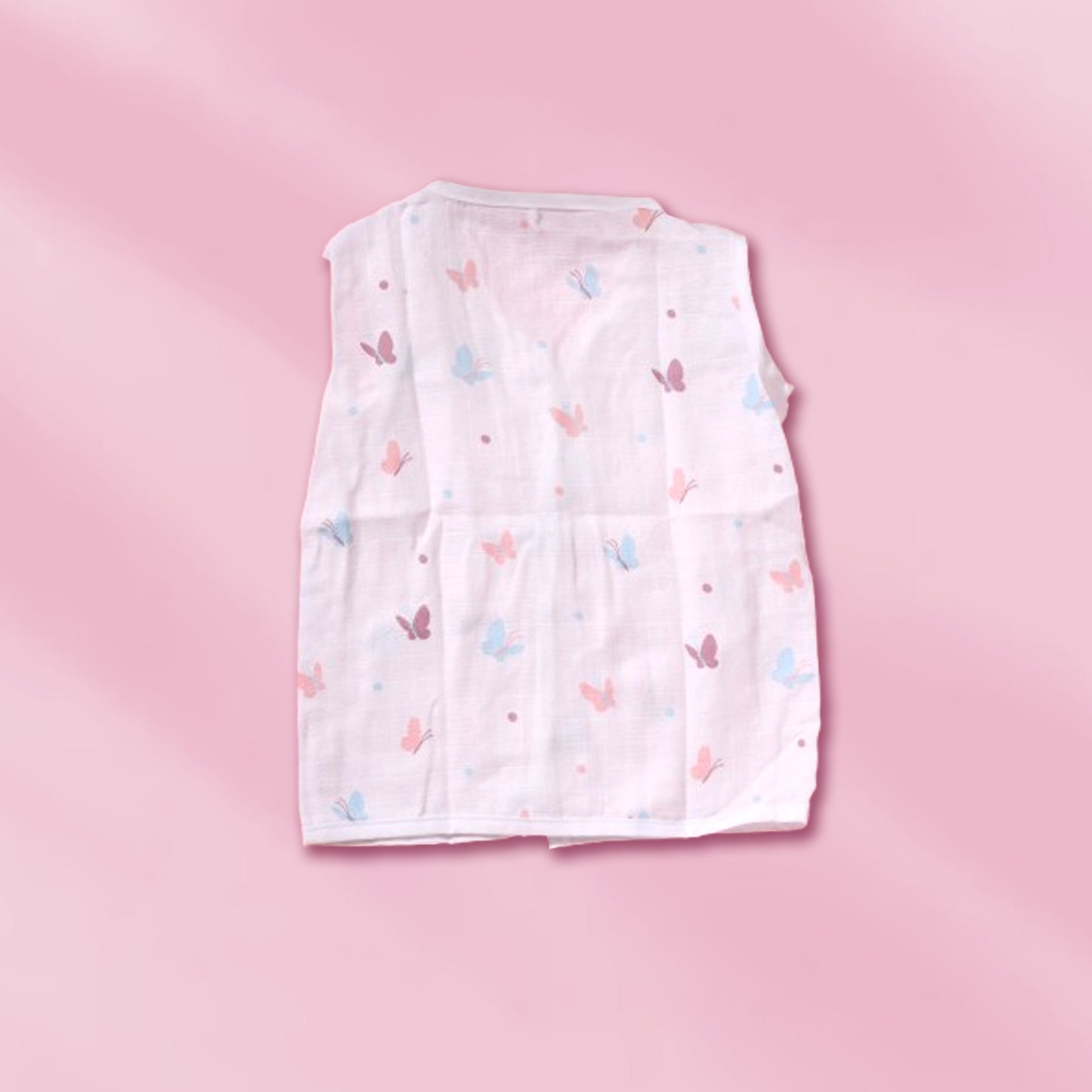 Muslin Sleeveless Jablas button