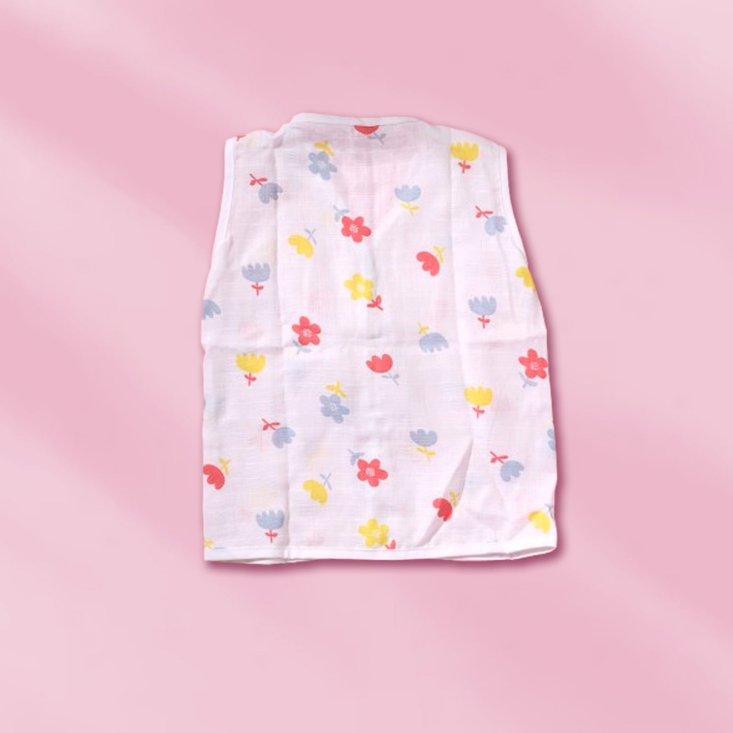 Muslin Sleeveless Jablas button