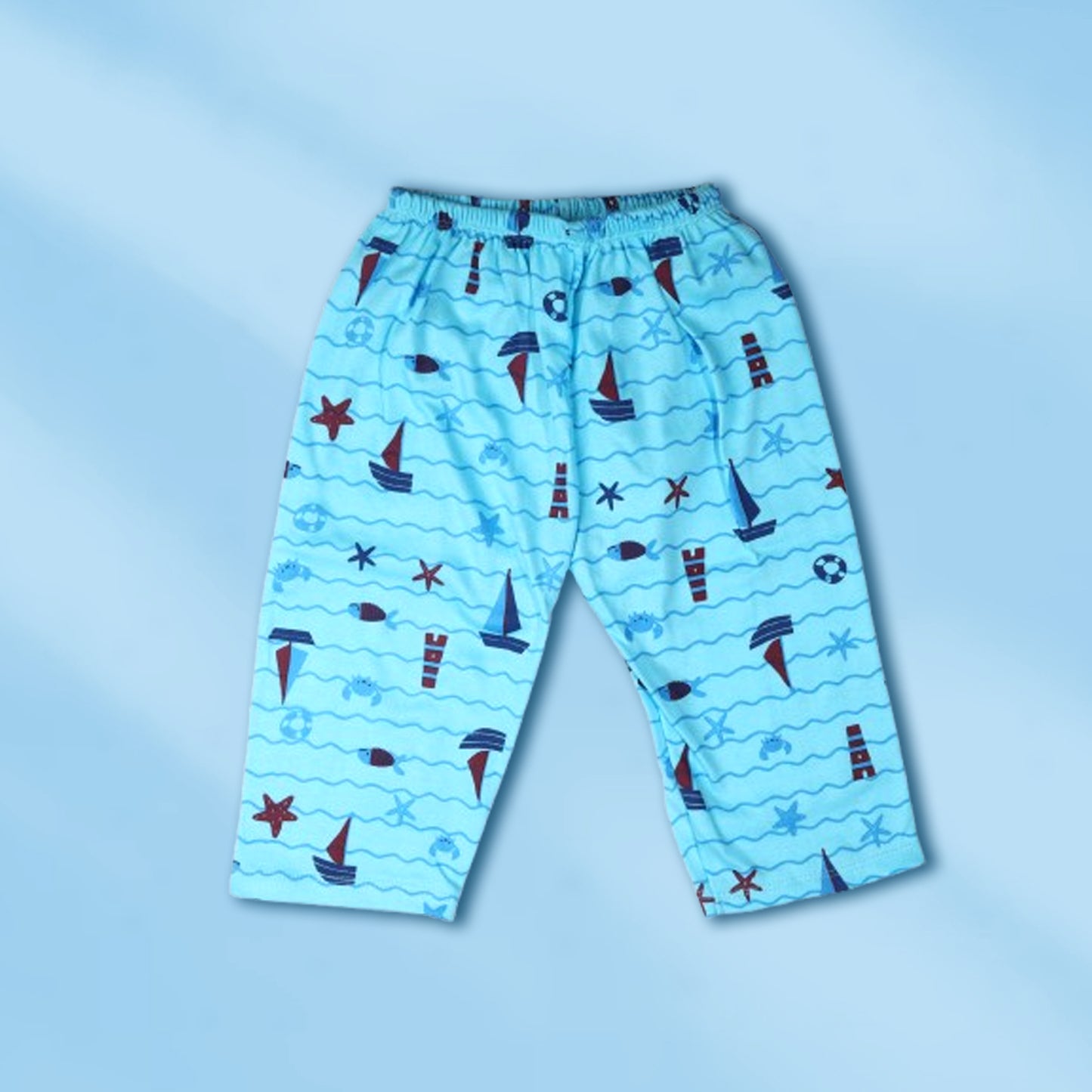 Knitted cotton full pants
